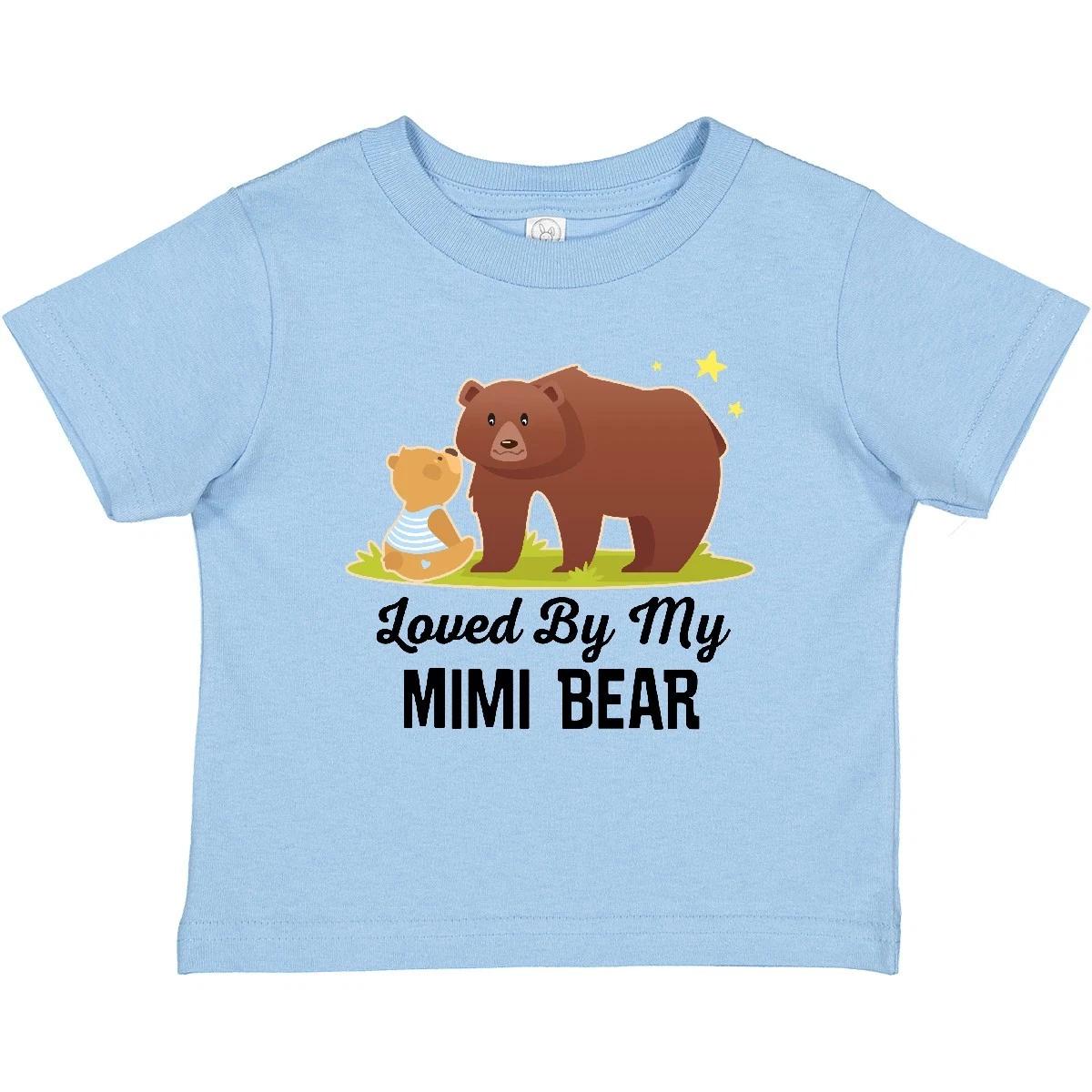 Inktastic Mimi Bear Loves Me Grandbaby Baby T-Shirt Grandkids Clothing Infant 130