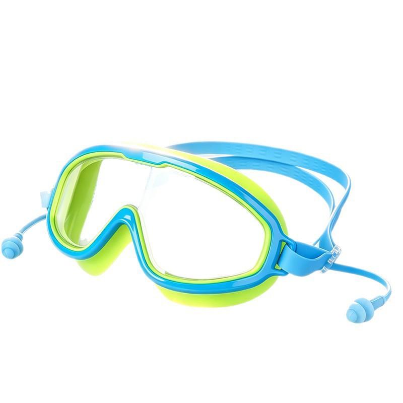 Kids Swim Goggles Anti-Fog Waterproof Large Frame Professional Diving Glasses Boys Girls