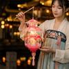 Lightweight Mid-Autumn Festival Lantern PVC Handheld Lantern Portable DIY Craft Material Kit  Kids