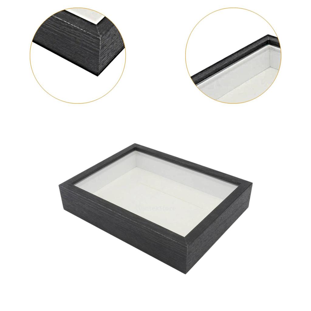 3d Photo Frame Wood DIY Shadow Box Frame Dried Flower Display Case for Flower Tickets Decor Picture Frames Deep Fillable Frame