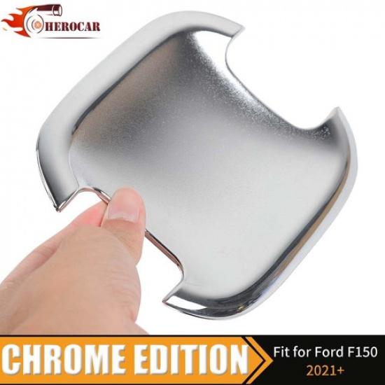 Chrome Door Handle Bowl Decor Cover Trim For Ford F150 +Exterior Accessories