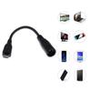 DC5.5 x 2.1mm Female Jack to Micro USB Male Plugs Power Connector Adapter Cable Extension Cord Support up to 5V3A 15W