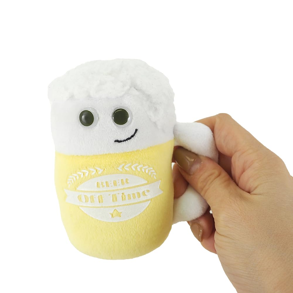 Sunlemon Off Time Plush Toy Beer 9 x 6 x 11cm Food Plush Snack Rare OFF TIME P-9632