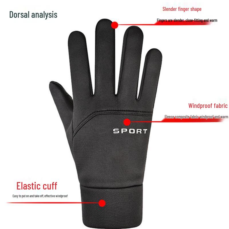 Unisex Thermal Driving and Cycling Gloves - Waterproof, Non-slip, Touchscreen-Compatible for Autumn/Winter