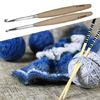8Pcs Ergonomic Crochet Hook for Beginner Adult Crochet Weaving Crocheting Wood Handle Crochet Hook Needle 3.0mm-6.5mm