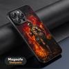 Spartan Warrior Hot Cool Phone Case For iPhone 17 16 15 14 13 12 11 Plus Pro Max  High-end Luxury Magsafe Sheepskin