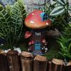 Cross-border Resin Crafts: Creative Garden Mushroom House Statues for Courtyard and Balcony Landscaping