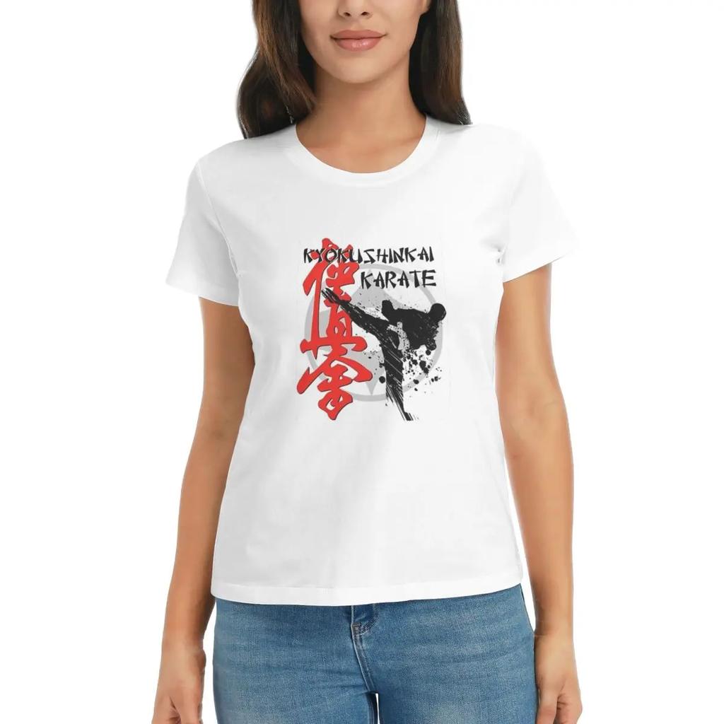 Women TShirt Kyokushin Karate Bushido Values Summer Short Sleeve Tees Round Neck Cotton T Shirts Clothes Tops Streetwear