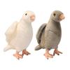 22/30CM Simulation Pigeon Plush Toy Kids Stuffed Pigeon Doll Toddlers Boys Girls Soft Bird Plushie Educational Animal Toy Decoration
