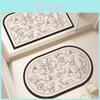 Minimalist Diatom Mud Bathroom Mat With Absorbent Surface For Home Use