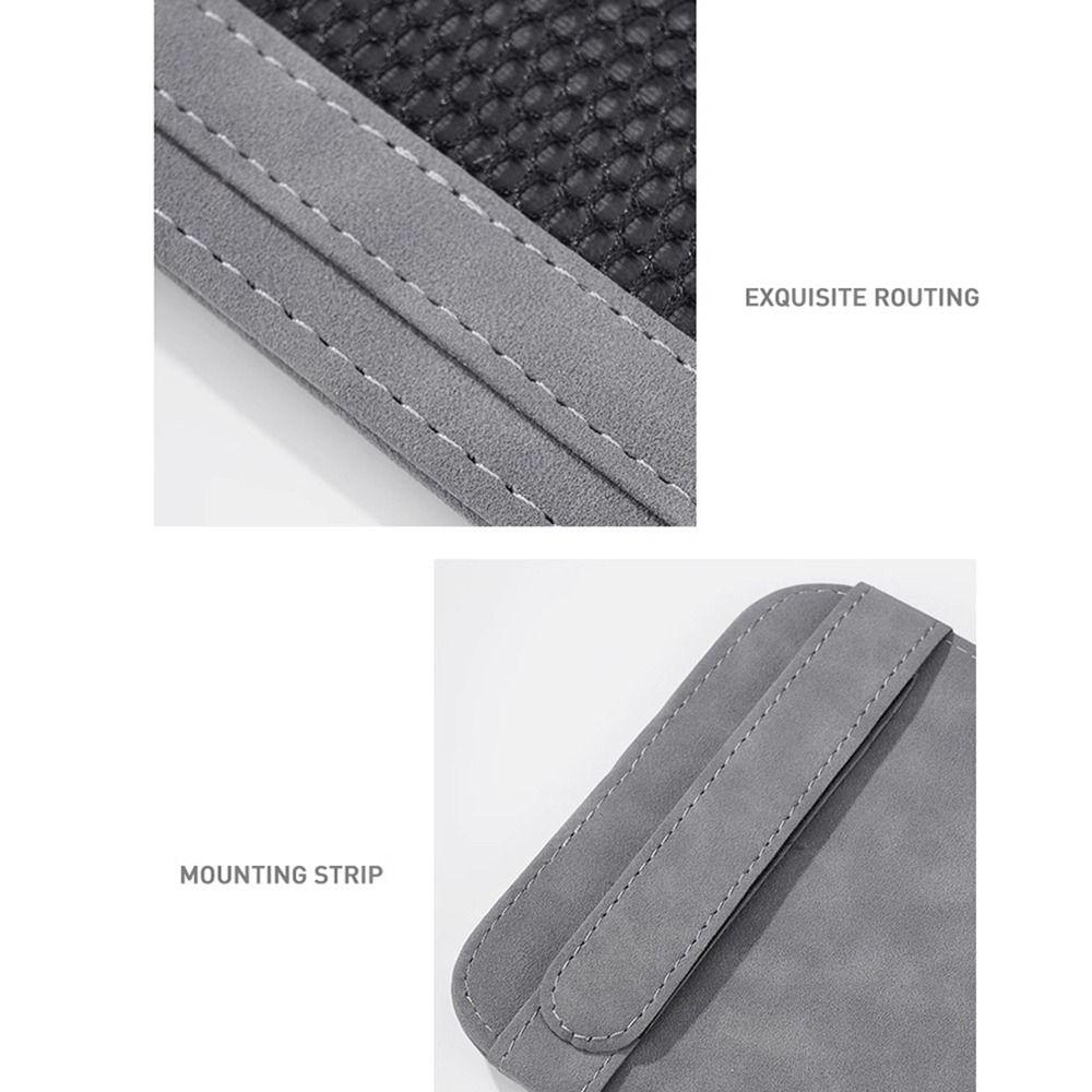 Net Pocket Car Sun Visor Organizer Multi-compartment Sun Visor Pocket Vehicle Glasses Holder  Truck