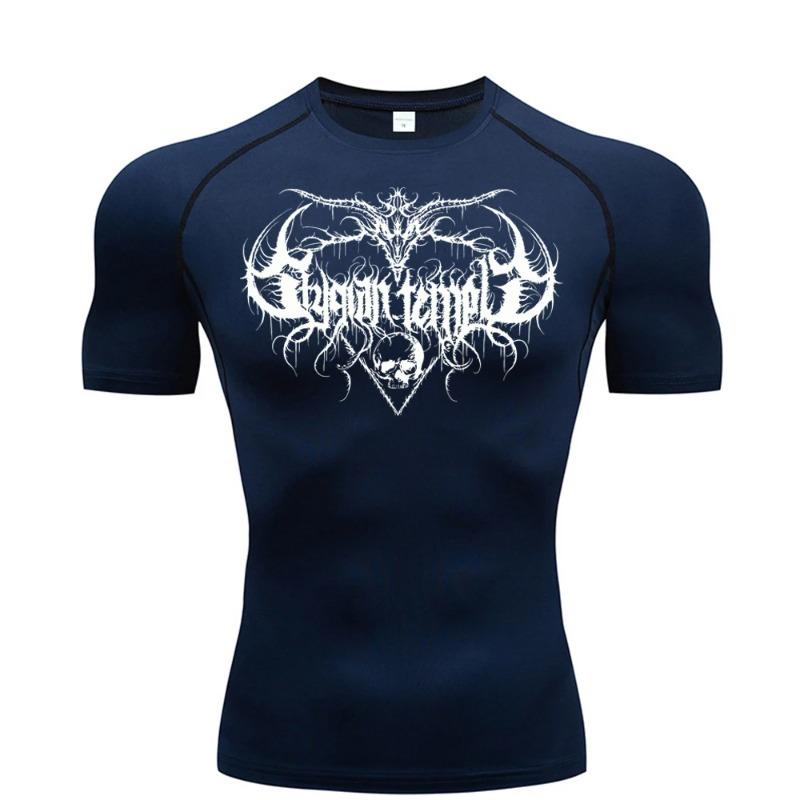 Men's Running Compression T-shirt Comfortable Short Sleeve Gym Fitness Jogging Fashion Sportswear Breathable Quick-Drying High Elasticity Top