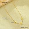 GEMCHIC Women's Dandelion Daisy Flower Necklace Gold Plated Stainless Steel Chain Choker Jewelry for Girls