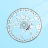 Multifunction Geometric Template Plastic Measuring Ruler Circles 360 Degree Drawing Round Ruler Geometric Drawing Stencils Tools