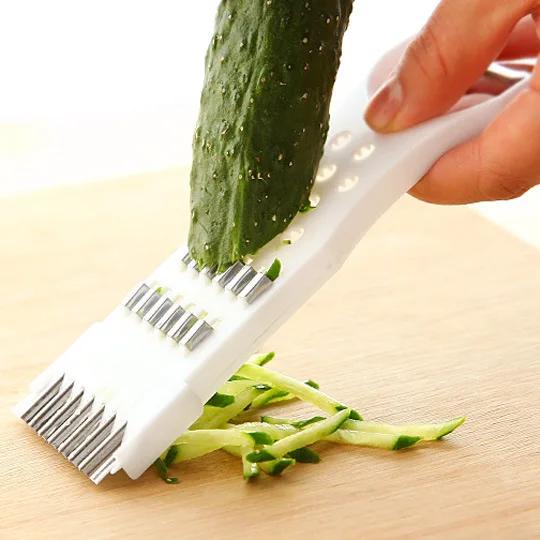 

1 шт. Терка для моркови Овощерезка Кухонные аксессуары Картофелемялка Домашние кухонные инструменты Фрукторезка-пластинка Овощечистки Картофелечистки Нож белый
