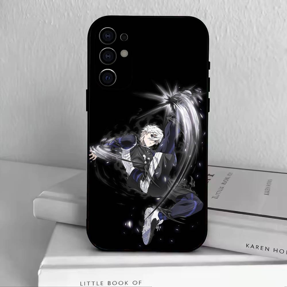 Blaue N-Nagi Seishiro Handyhülle für Samsung S25,S24,S21,S22,S23,S30,Ultra,S20,Plus,Fe,Weiche Silikon-Schwarze Abdeckung