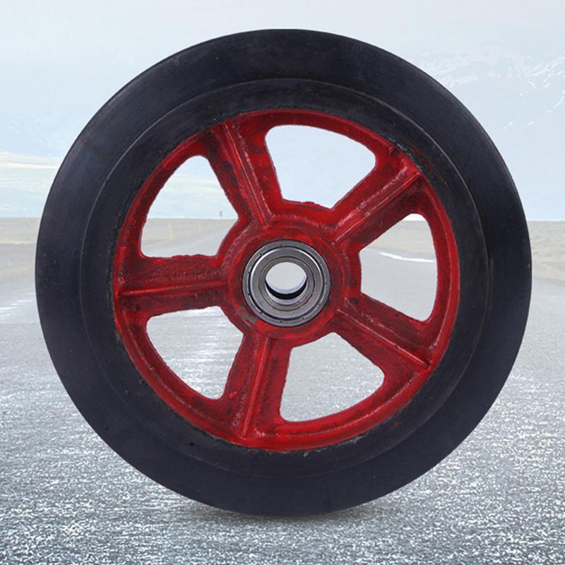 6, 8,10, 12 Inches Push Cart Rubber Wheel Heavy Duty Wheel Replacement Of Trolley Cart Handtruck/Pushcart