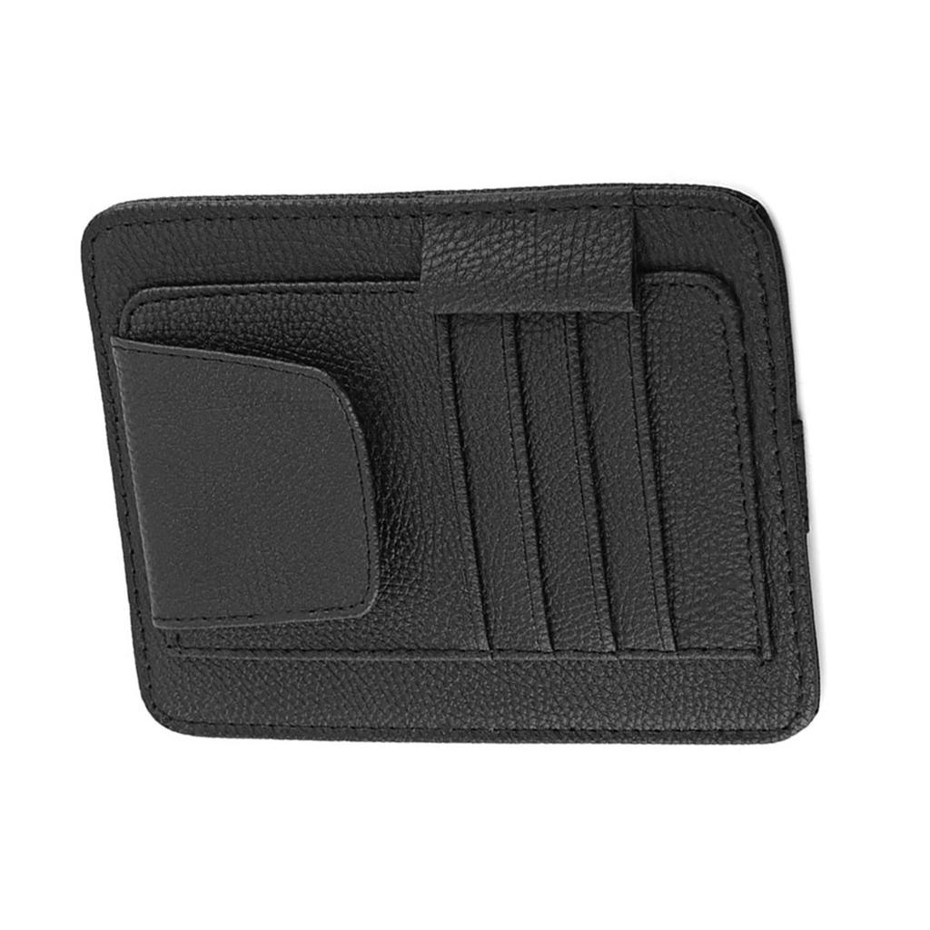 Auto Car Sun Visor Organizer Pouch Bag Card Storage Glasses Holder Clip