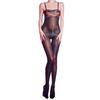 Sexy Lace Tube Top Strapless Bodysuit Ultra-thin Silky Glossy Sheer Temptation Open Crotch Lingerie for Women