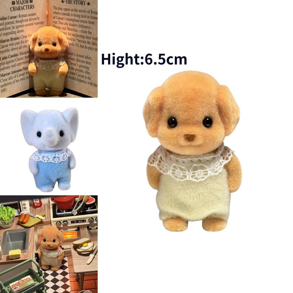 Adorable Movable Plush Toy Poodle Doll Soft And Cuddly With Cute Features For Collectors