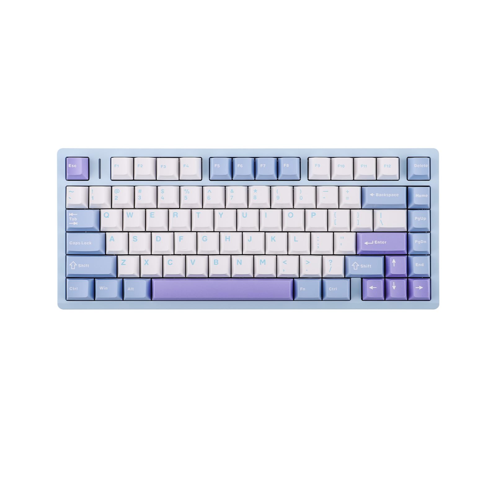 

EPOMAKER AULA M75 Gaming Keyboard CNC Aluminum Mechanical Keyboard Hot Swappable Creamy Keyboard Wired Connection RGB Backlight for NKRO Flame Purple