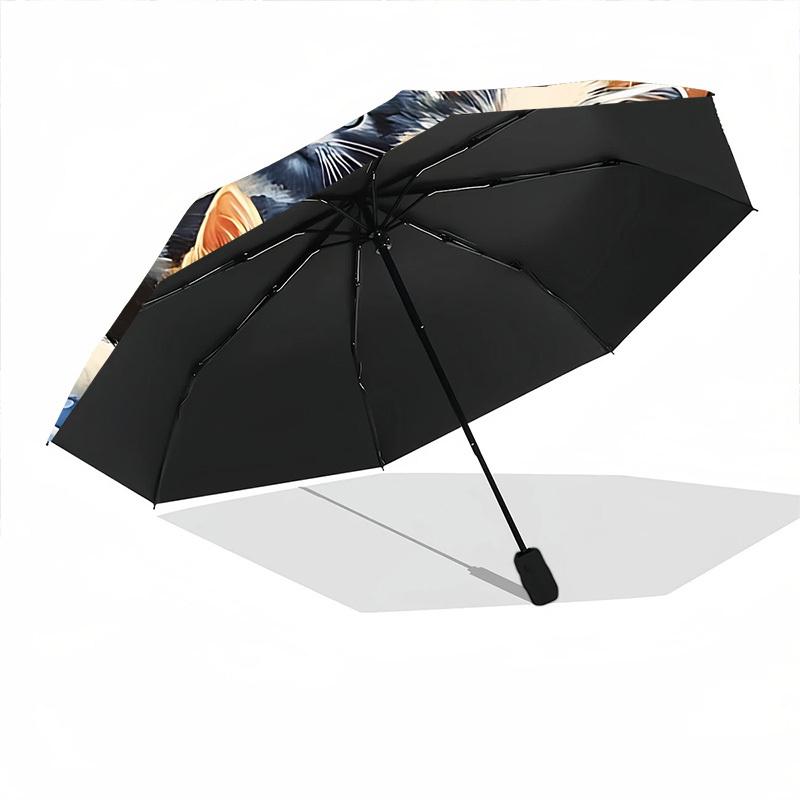 1pc Kittens Automatic Opening/Closing Folding Umbrella with 8 Ribs,Portable Sunshade Umbrella Birthday and Holiday gifts yy251231111