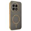 For OnePlus 13 Phone Case Carbon Fiber Textured Electroplated TPU Back Cover