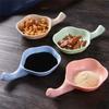 AEE4-Seasoning Plate Dressing Tomato Sauce Dish Kitchen Sauce Bowl Handle Plates Serving Saucers Bowl For Sauce