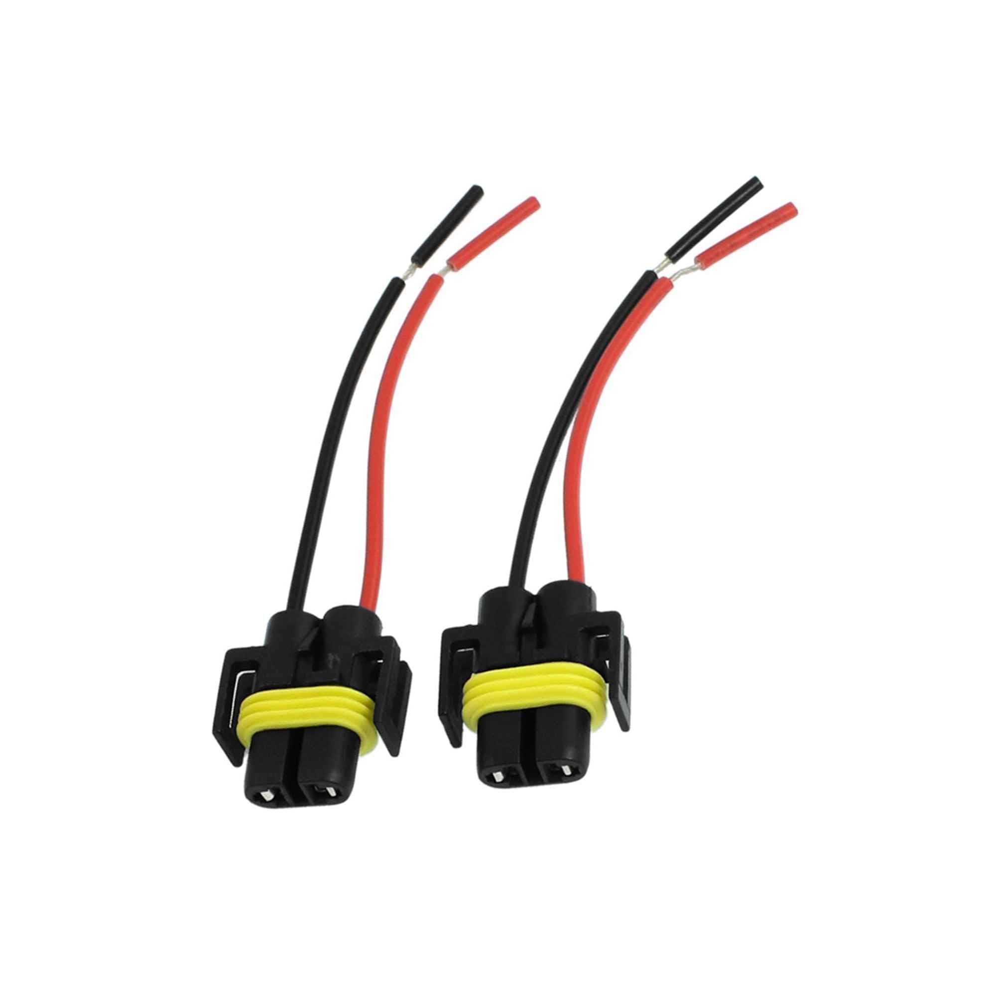 ARISELIFT Connector Plug H11 Socket Wire Bundle Plastic Auto Car
