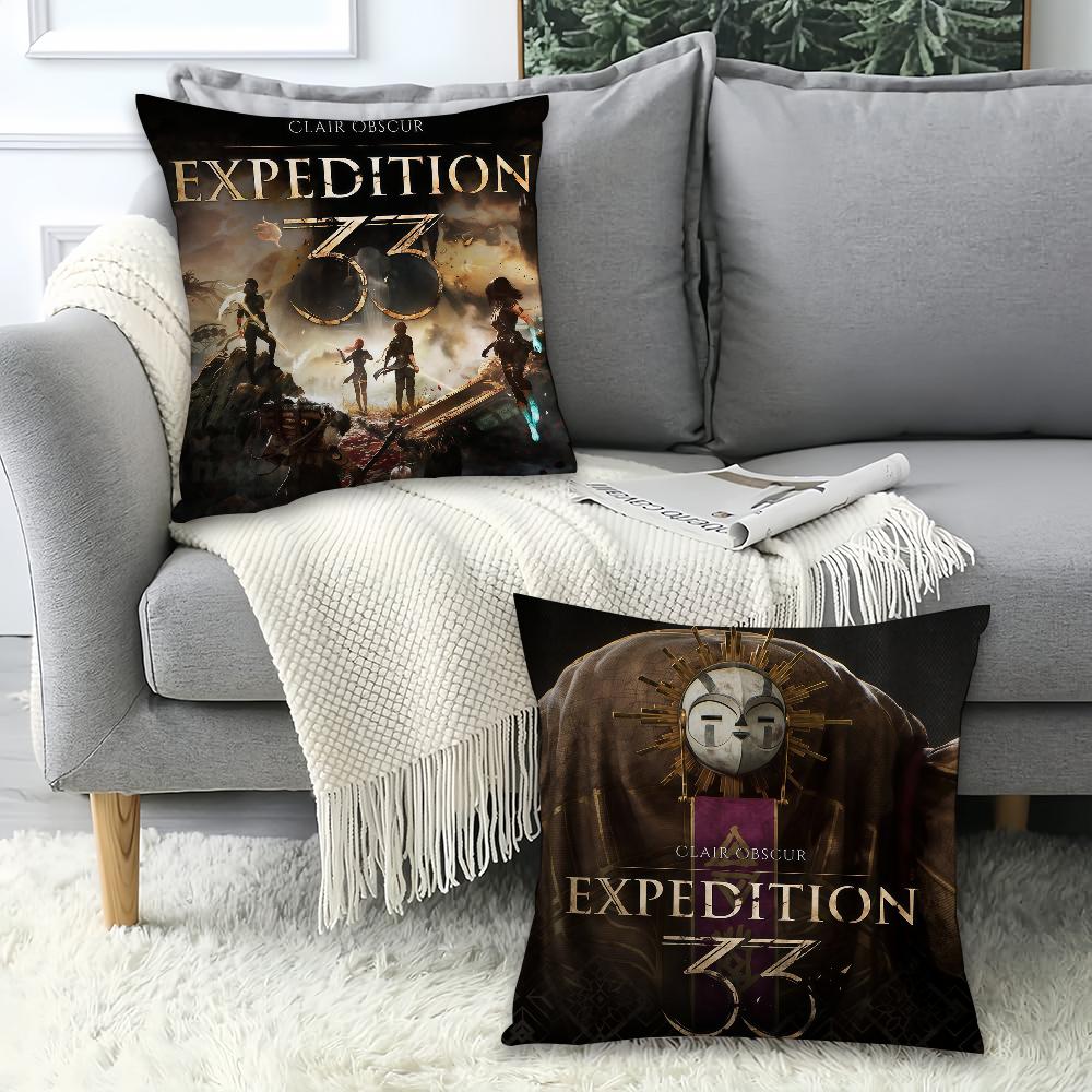 Adventure Game E-Expedition 33 Pillow Case Office Cushions Suitable For Sofa Car Bedroom Decorative Cushion Cover
