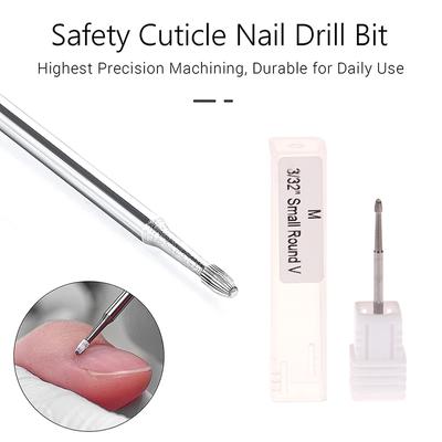 Carbide Manicure Nail Art Cuticle Clean Nail Drill Bits Head Milling Cutters