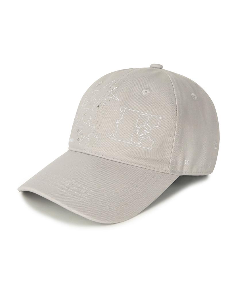 ESCAPEFROM Star E Logo Stone Point Ball Cap Beige