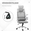 Office Chair Desk Chair Office Chair, height-adjustable, 1 headrest, 60 x 61 x 121.5 cm, Black