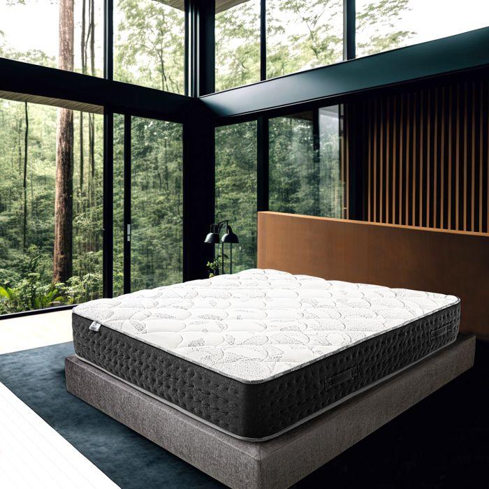 Matelas - Sérénité - 140x200 cm - epaisseur 27 cm - Ressorts Ensachés - Mousse Haute Résilience