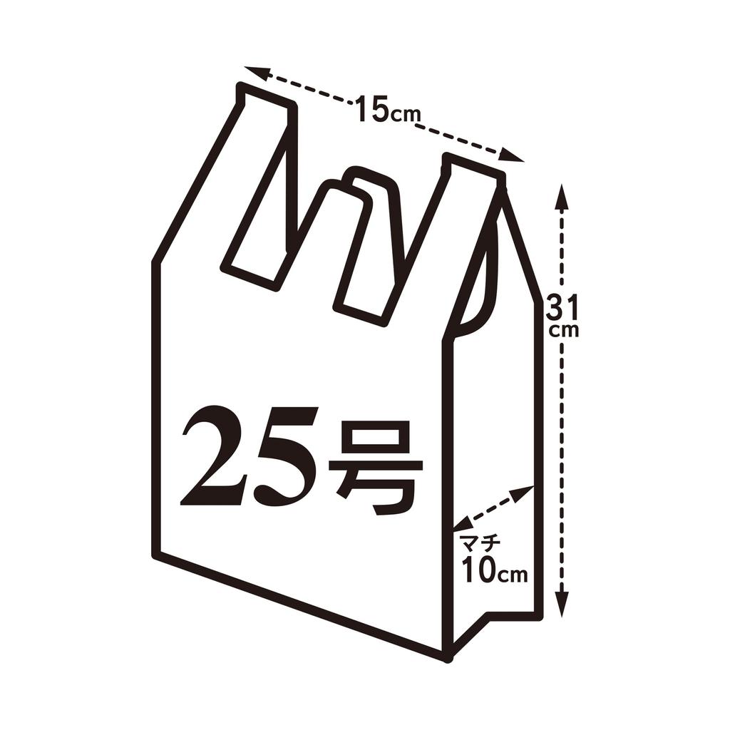 Chemical Japan Garbage Bag 100 sized to hold 350ml canned juices No. 25, pieces, 3.4