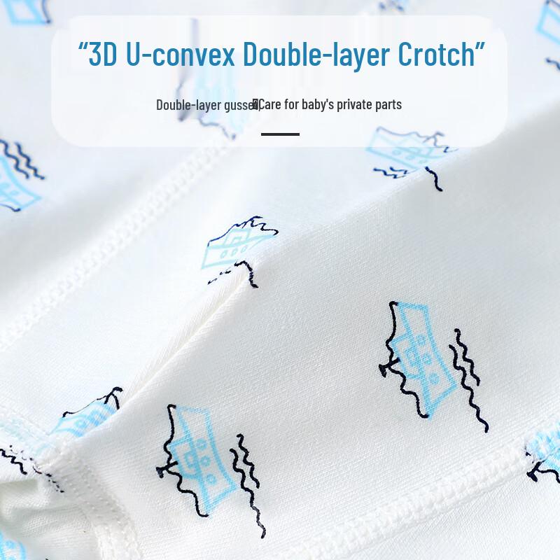 Langsha Boys' Cotton Boxer Briefs - Navigator 4-Pack