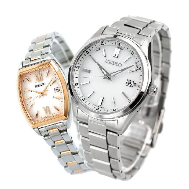 

SEIKO Watch Pair Watch Selection Limited Distribution Model Radio Solar Couple Anniversary SBTM317 SWFH126 [SEIKO] Men s Women s