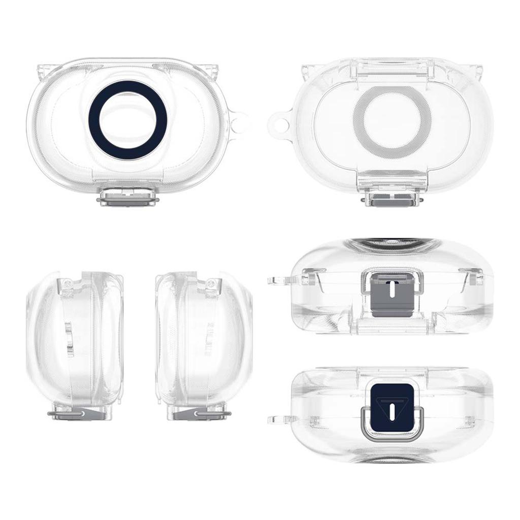 Anti-drop TPU Shell for Anker Soundcore Space A40 Foldable Stand Metal Carabiner Dustproof Protective Cover