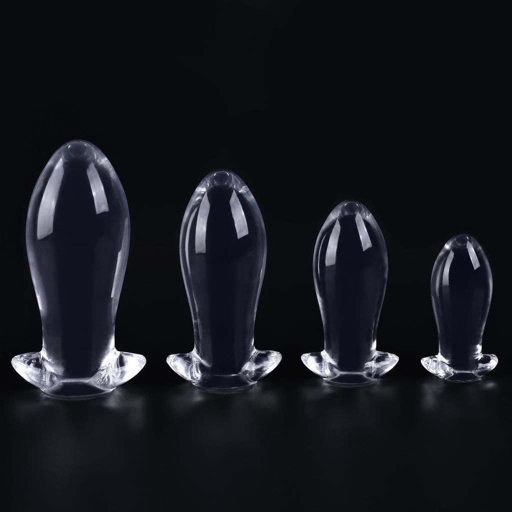 Transparent Dragon Egg Butt Plug Set - Soft Anal Toys for Women,Adult Sex Toys for SM/BDSM Play