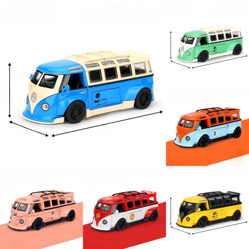 Alloy Car Model Volkswagen T1 Classic Bus With Opening Doors For Collectors