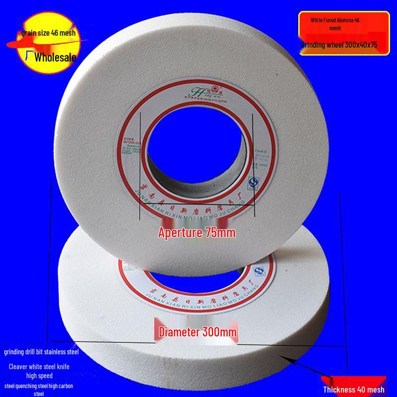 Multi-Material Grinding Wheel: White Corundum, Brown Corundum, Green Silicon Carbide - Perfect for Bench Grinders and Knife Sharpeners