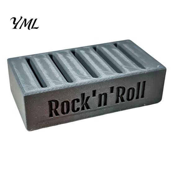 Rock Themed Desktop Decor 3D Printed Guitar Pick Holder, Multi Slot Storage Display Musician Desk Accessories Box, Organizer, Gift for Players & Music