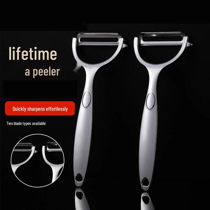 Multifunctional Stainless Steel Peeler for Potatoes, Apples, and Melons