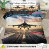 Airplane Soft Duvet Cover Soft Duvet Cover Featuring Airplane Patern Suitable for Children Kids Plus Adult Peoples Soft Comfortable Plus Breathable