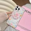 ins Korean cartoon animal suitable for Apple 16promax mobile phone case iPhone15 magnetic suction bracket 14P new