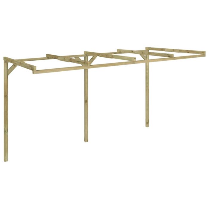 VidaXL Pergola à appentis 2 x 4 x 2,2 m Bois