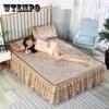 Bed Skirt and Pillowcase Three-piece Bed Set Home Bedding Noble Style