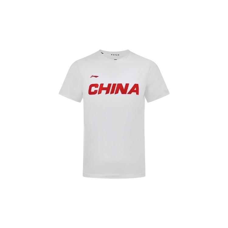 Li-Ning Lifestyle Sportswear Premium Tee White Red Men s AHSS983-3 S