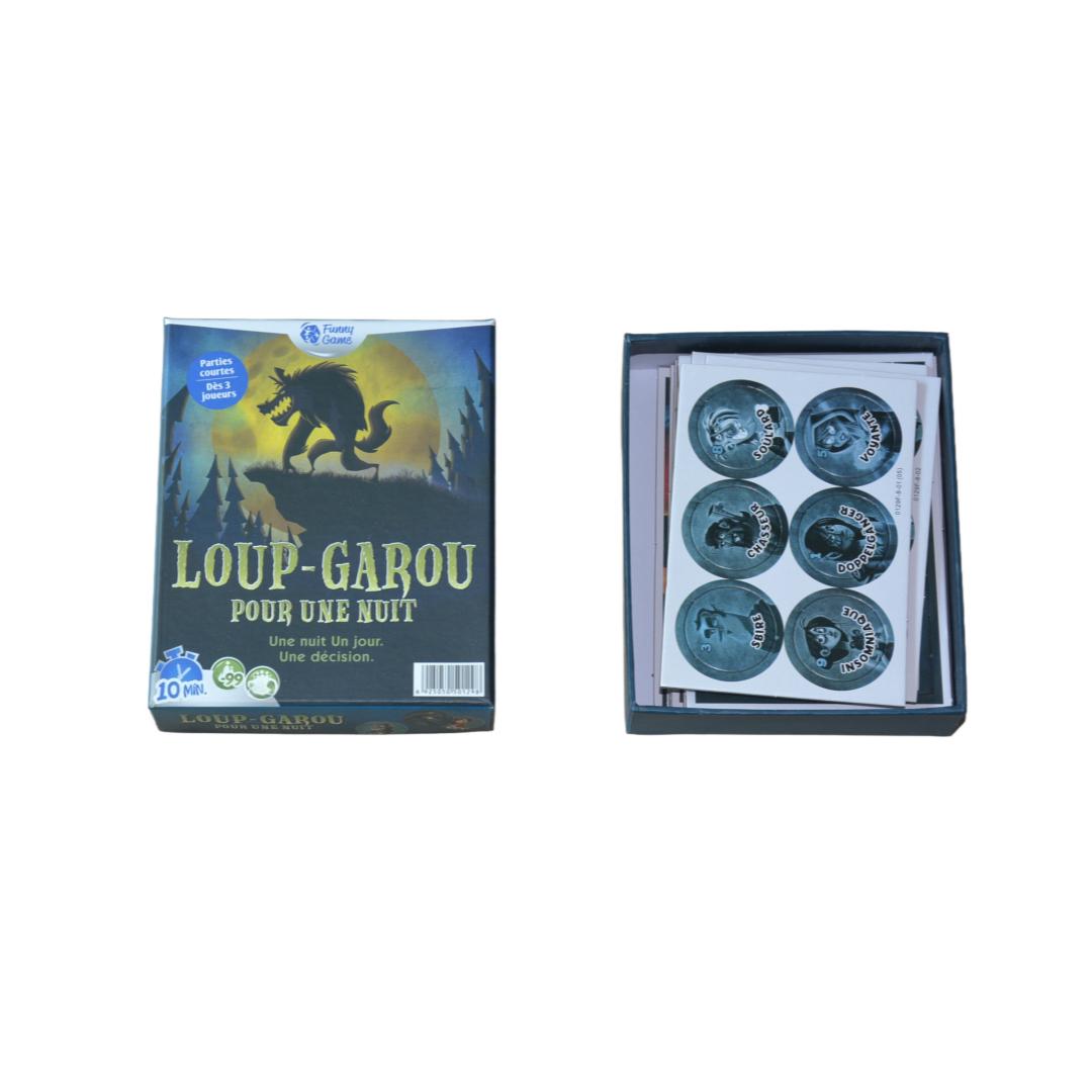 

Loup-Garou: One Night – A Quick Identity Deduction Party Game French Version Board Game, A Detective Game Where You Search For Undercover Agents
