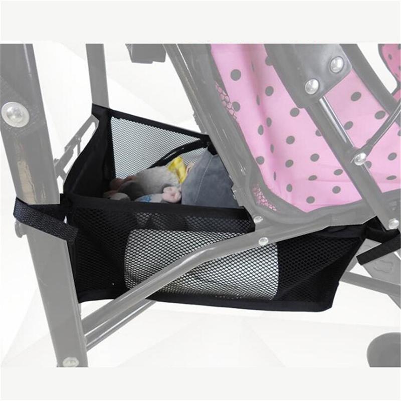 Panier de Poussette Bébé Portable Panier Suspendu pour Poussette Nouveau-né Accessoires de Poussette Panier Inférieur Organisateur pour Poussette